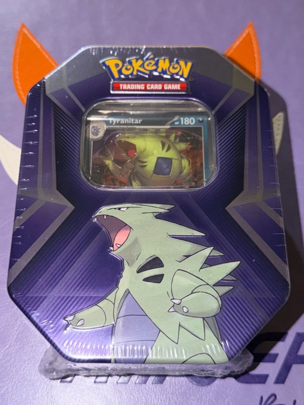 Pokémon Trading Card Game Tyranitar Tin - Purple